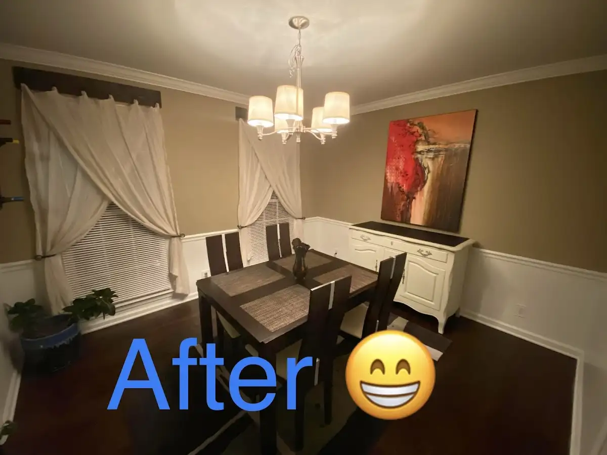 Professional dining room restoration after water damage in Hamilton
